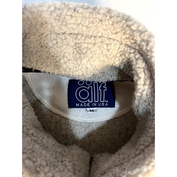 ALF by Kuhl Vintage Vest Womens Fleece Axtec Trim Full Zip Size Medium - Picture 3 of 10